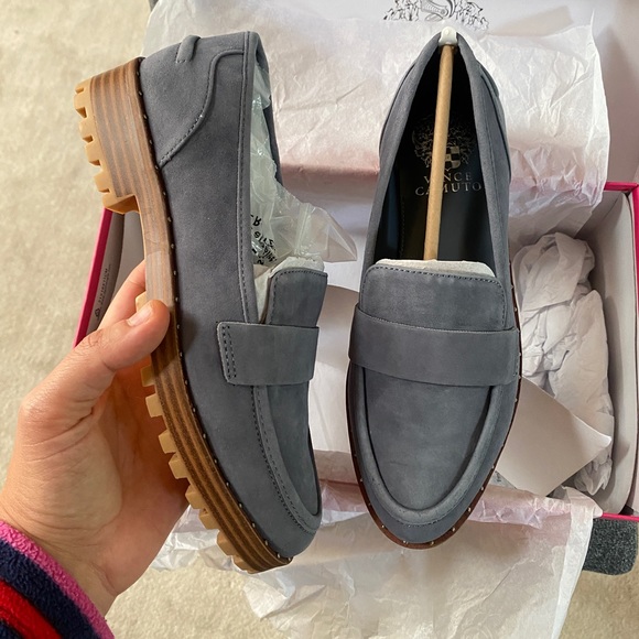 VINCE CAMUTO Suede Flat Loafers - Picture 6 of 8